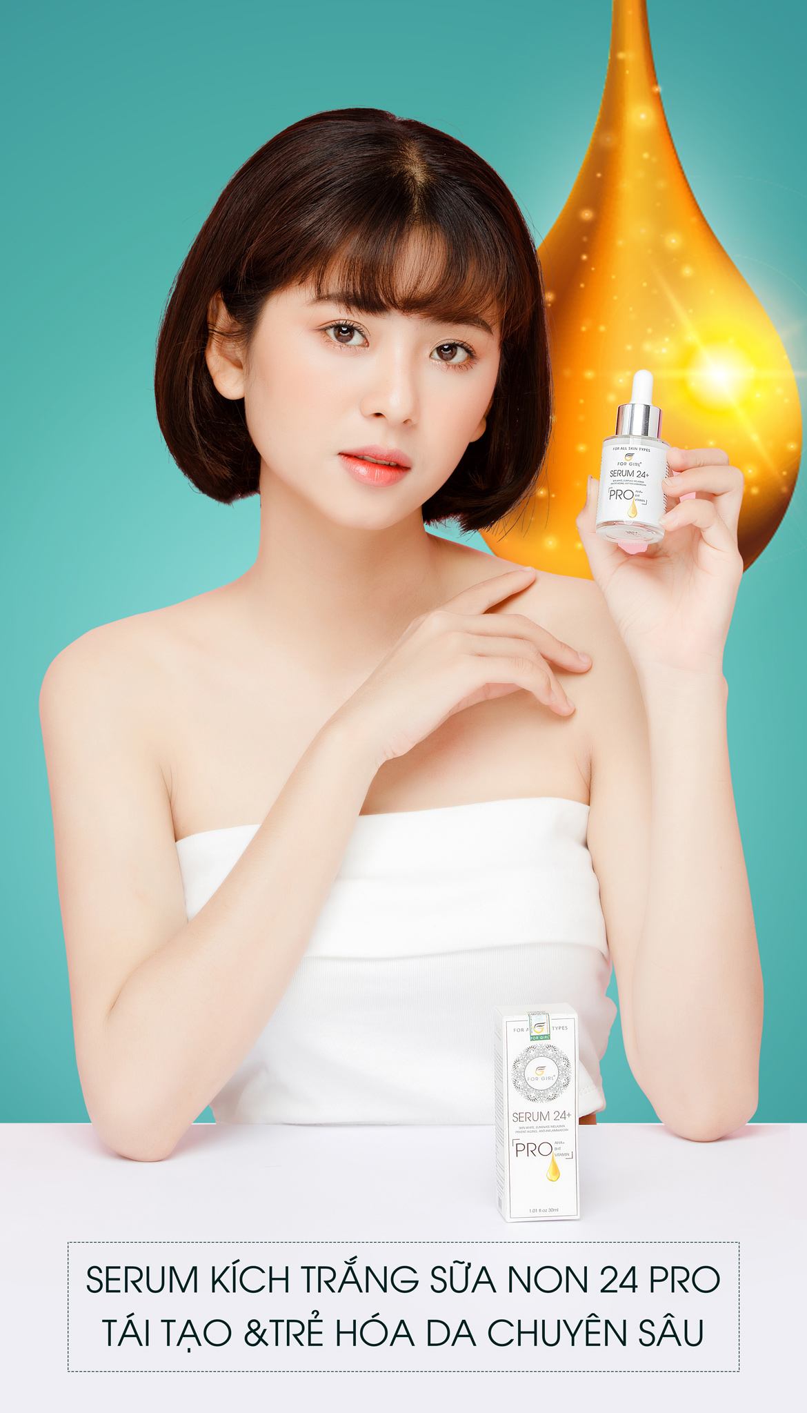 serum dưỡng trắng da mặt for girl